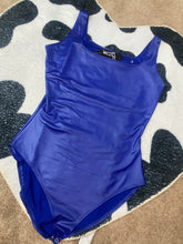 Load image into Gallery viewer, BLUE LEATHER BODYSUIT
